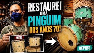 Restoring a 1970s Brazilian Pinguim Drum Kit -IL Drums Brazil