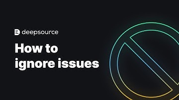 How to ignore issues on DeepSource