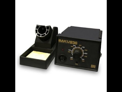 Паяльная станция BK-936 BAKU для контактной пайки. Видео от Electronoff.