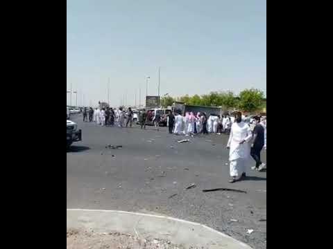 حادث الشاحنة الأليم في المدينة اليوم 28 9 2021 في الدائري