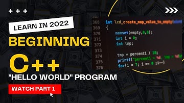 C++ for Beginners 1 - Structure of a "Hello World" Program