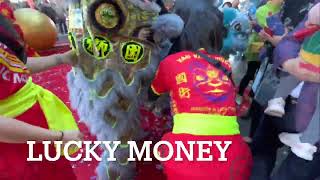 Chinese New Year - lions dancing at Bellagio hotel # Botanical Gardens#2023# LasVegas