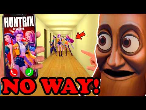 Tung Sahur Reacts - HUNTRIX IS CALLING ME FROM K-POP HUNTERS In Garry's Mod