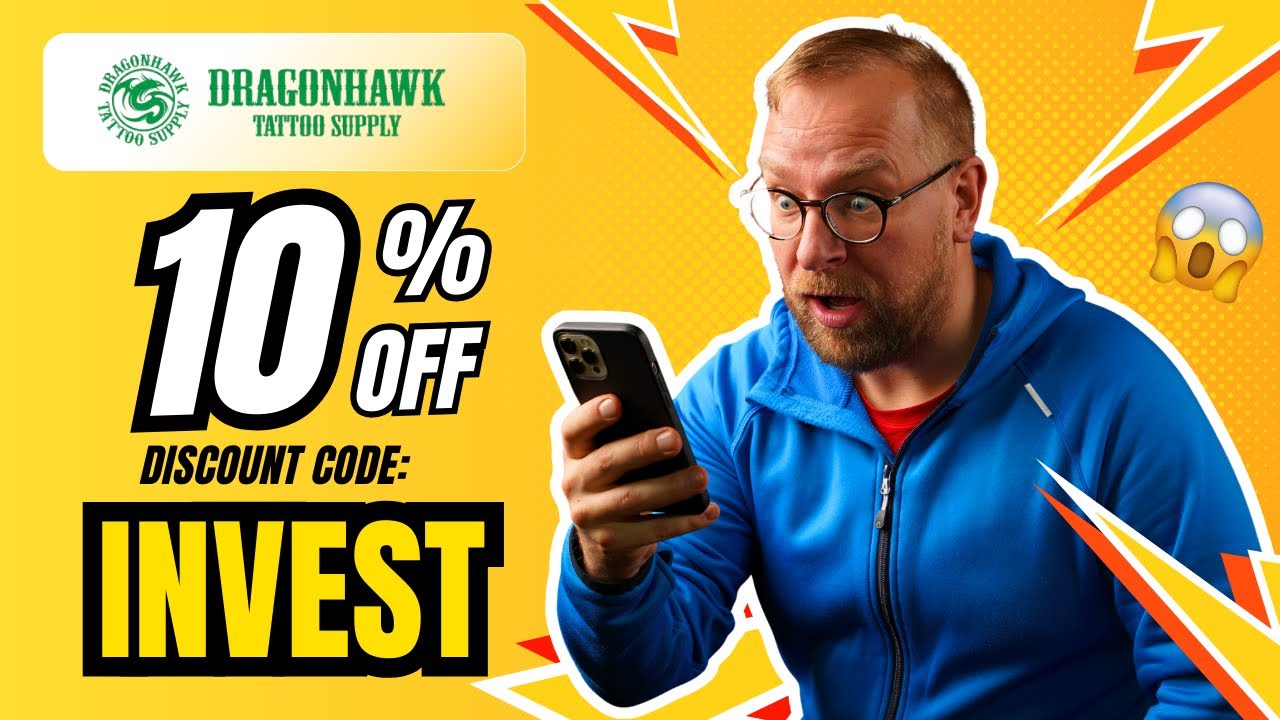 Professional Tattoo Gear on a Budget – DragonHawk 10% OFF with the Code Invest!