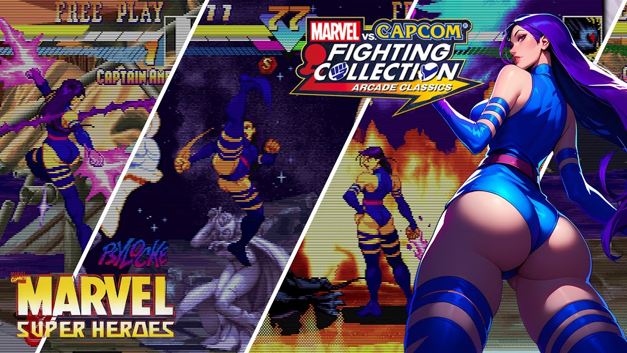 Marvel Super Heroes Psylocke Longplay [PC 2024] - Marvel vs