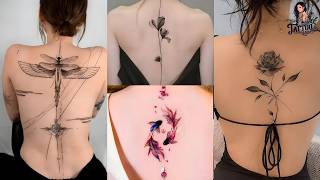 Black Spine Tattoo Designs 2026 🖤 | Best Spine Tattoo Ideas for Men & Women