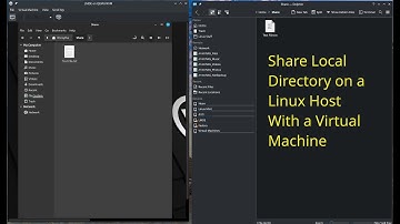 Share a Local Directory on a Linux Host Computer with a Virtual Machine in Virtual Machine Manager