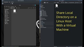 Share a Local Directory on a Linux Host Computer with a Virtual Machine in Virtual Machine Manager