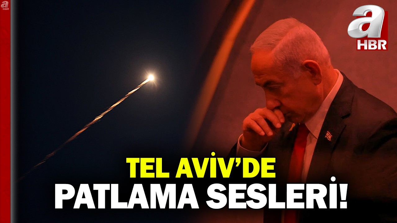Tel Aviv'de siren sesleri! İran füzeleri İsrail semalarında | A Haber