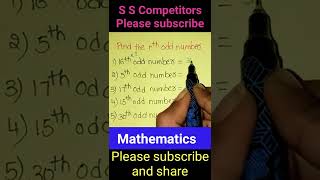 Find the nth odd number||trick-4#shorts