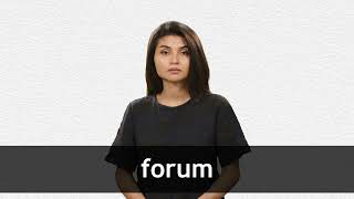 How to pronounce FORUM in American English