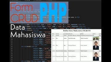 Membuat Form CRUD Data Mahasiswa menggunakan PHP dan Database MySQL