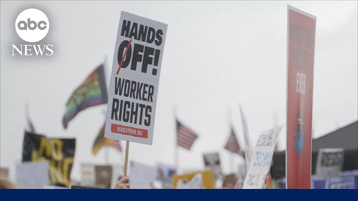 Tens of thousands protest cuts to the federal government
