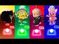Maxwell Cat Vs SpongeBob Vs Baby Boss Vs Pinkfong Tiles Hop GamePlay GamePlay 