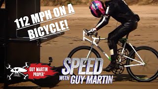 Guy Martin's Record Breaking 112MPH Bicycle ride! | Guy Martin Proper