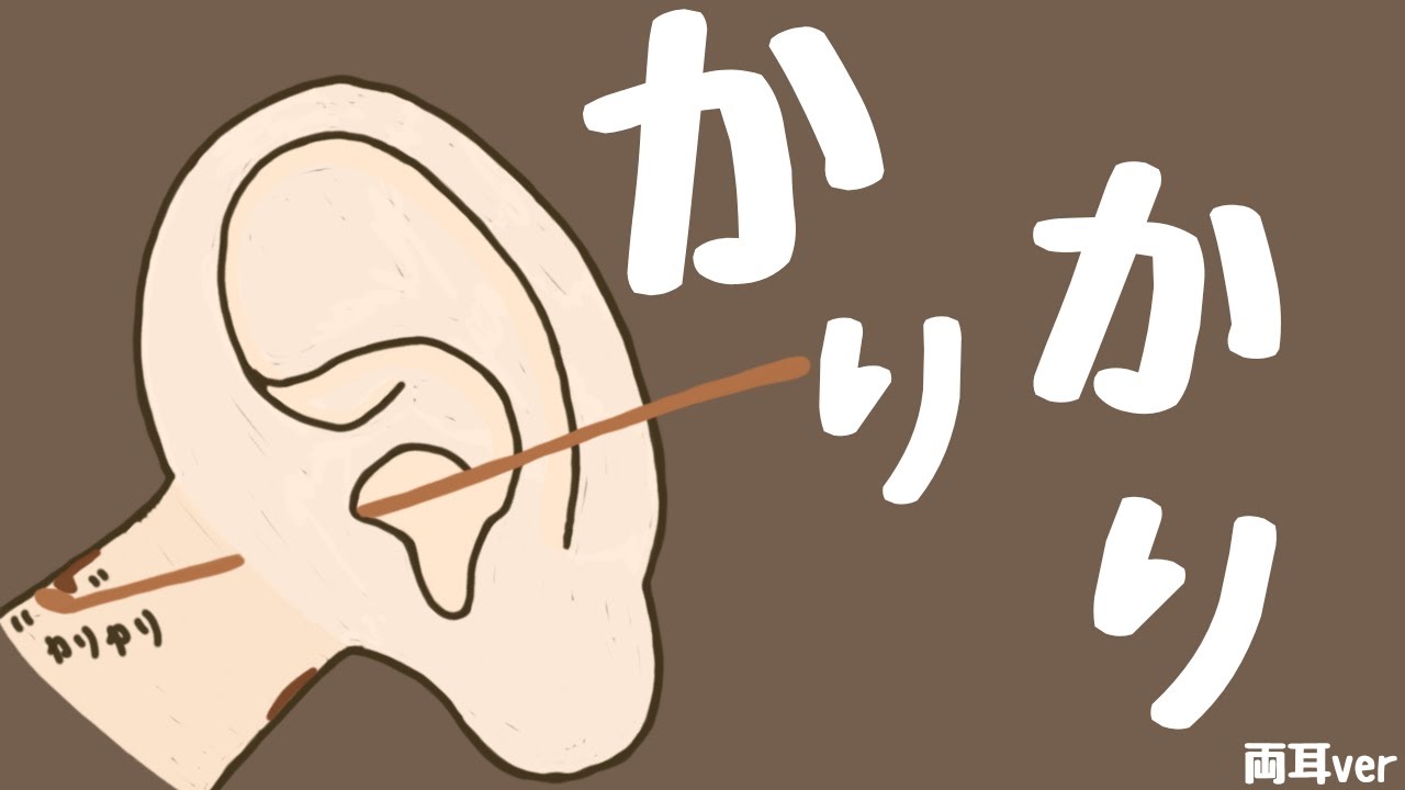 【ASMR】かりかり耳壁を掻くシンプルに気持ち良い耳かき 両耳ver Ear Cleaning 【No Talking】