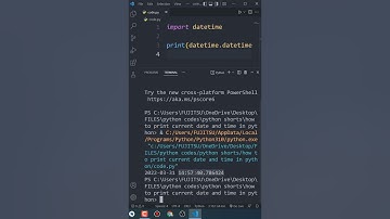 How To Print Current Date & Time In Python - #Shorts