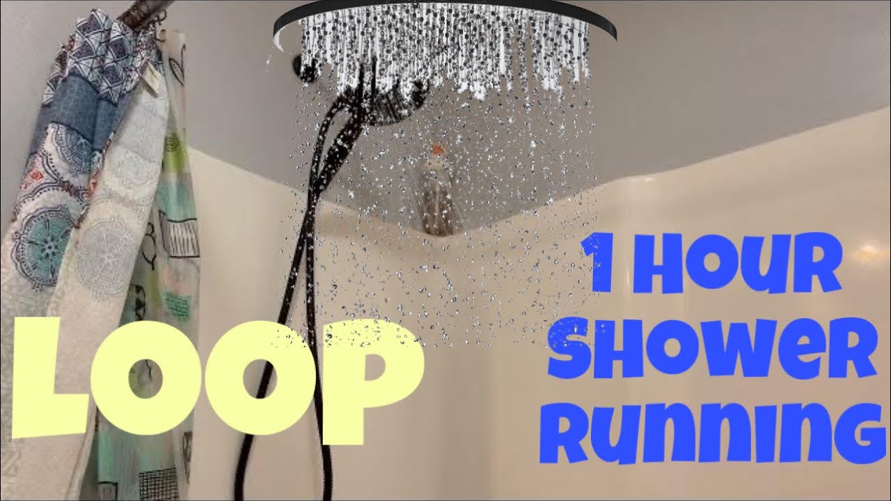 Shower Running Loop ASMR 1 Hour of White Noise for Sleep 😴 YouTube