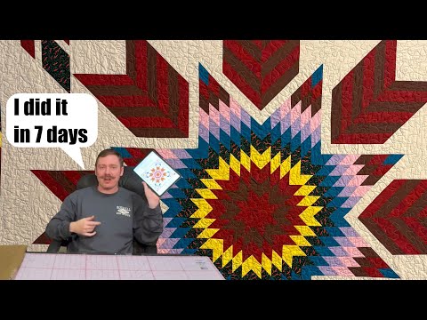 I Made a "Great Plains STAR" quilt ! (in seven days)