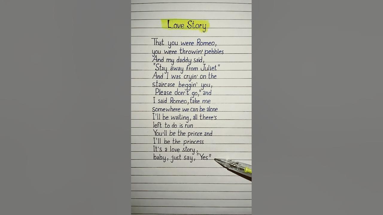 Love Story Lyrics πΈπ Song by Taylor Swift #lovestory #taylorswift #lovelylyrics Love Story Lyrics πΈπ Song by Taylor Swift #lovestory #taylorswift #lovelylyrics
