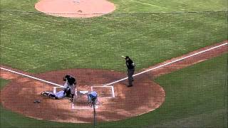 2011/09/05 Bonifacio scores on wild pitch