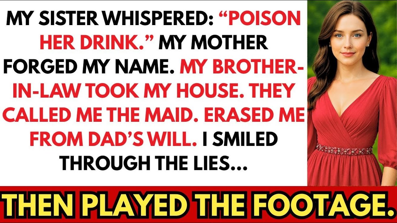 My Sister Whispered to Her Husband: “POISON HER DRINK, THE HOUSE WILL BE OURS,” So I Swapped Glass..