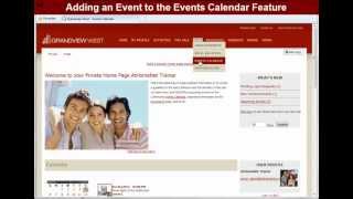 AtHomeNet Feature Teacher Series-Adding an Event to the Events Calendar