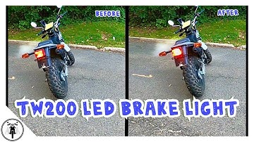 Yamaha TW200 LED Brake Light // Install