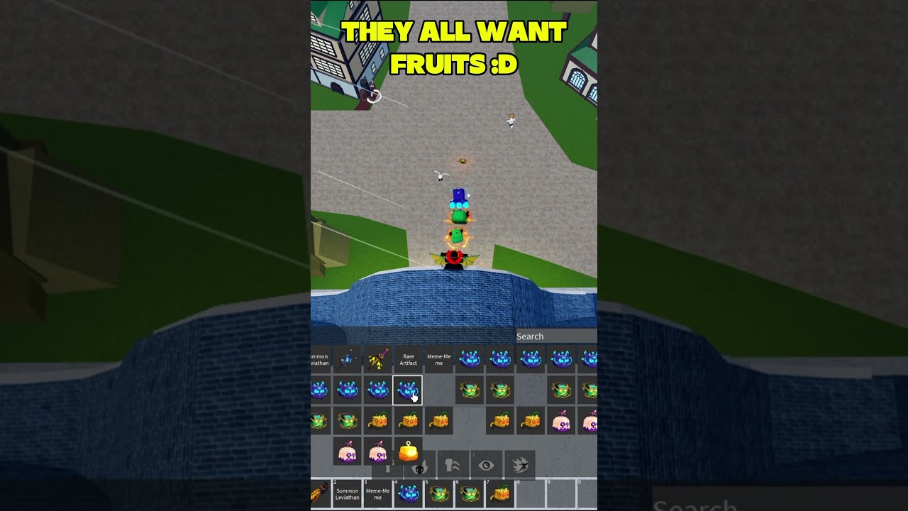 I surprised them with Fruit Rain - Blox Fruits