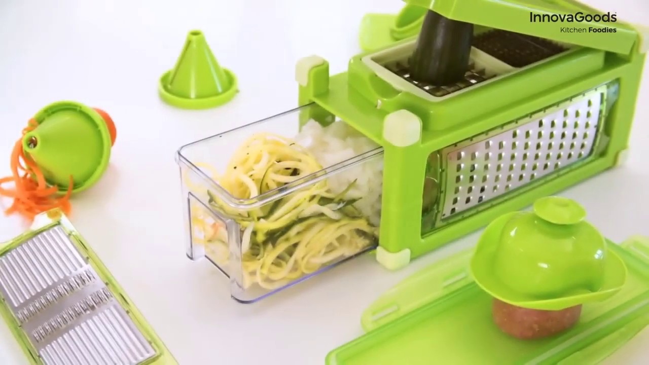 MANDOLINE AND SPIRALIZER SET 8 IN 1