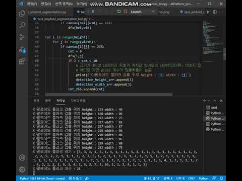 Detecting the size and position of a specific pixel value inside an image