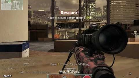 Modern Warfare 2 no scope highrise
