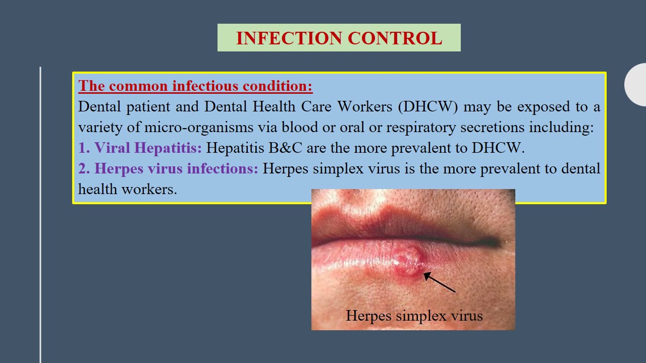 Infection Control / Community dentistry