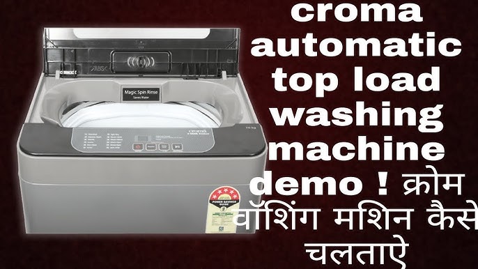 CROMA washing machine (CRLW080FAF202302) DEMO - YouTube