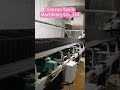 The corrugated belt conveyor is on.#conveyorbelt