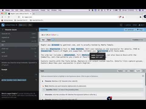 Twitter Mention and Hashtag RegEx