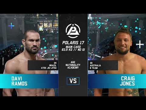 POLARIS BJJ: CRAIG JONES vs DAVI RAMOS | *Full Fight* | World Middleweight Title