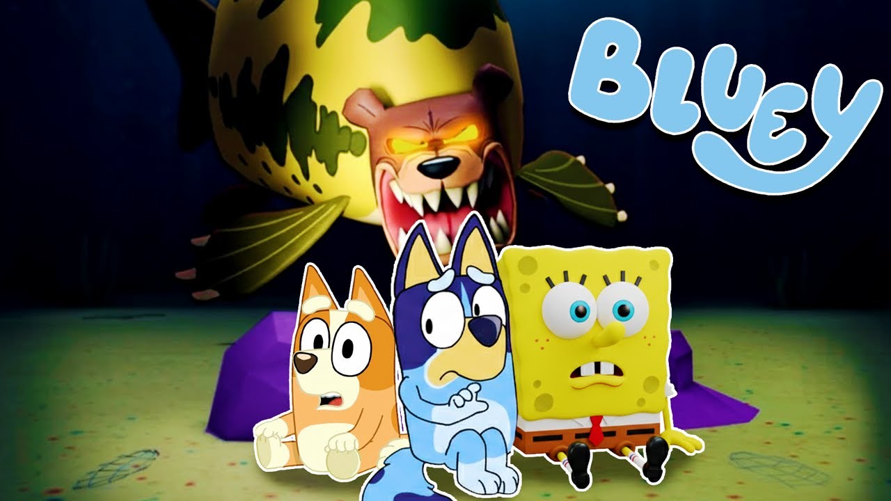 BLUEY y sus AMIGOS INTENTAN SOBREVIVIR a FONDO de BIKINI | Las Aventuras de BLUEY en ROBLOX!