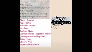 korece öyreniyoruz