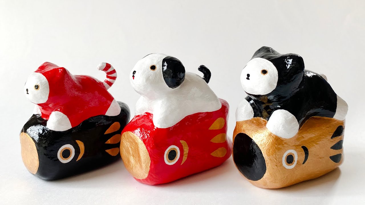 張子　錦鯉 B ツヤなし 張子 錦鯉 B ツヤなし - コレクションヴィンテージ