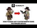 Making real indiana jones minifigures using waterdecals  custom minifigure tutorial