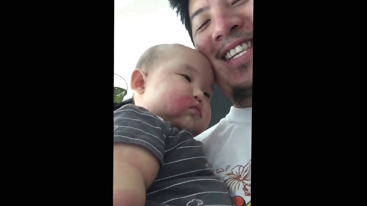 Daddy applying kikos face cream YouTube