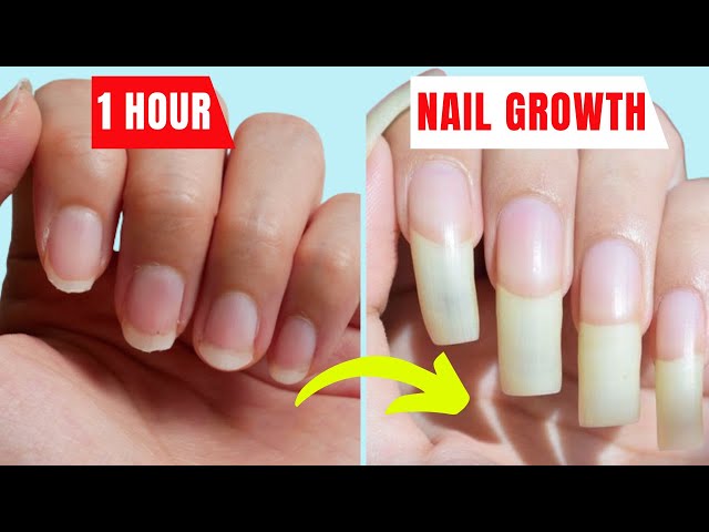 How To GROW Long Strong Nails Fast At Home | Grow Long and Strong Nails  Super Fast - YouTube