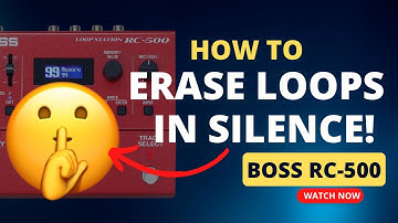 Boss RC-500 - Erase Loops in SILENCE! 🤫