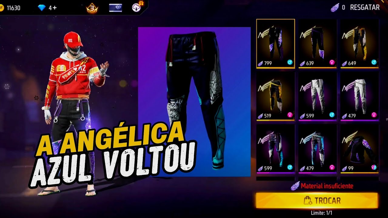 A ANGÉLICAL AZUL VOLTOU ❤️|FREE FIRE 