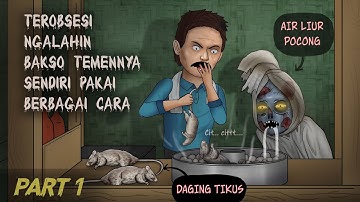 Asal Usul Bakso Setan 1 | Pakai daging tikus & pesugihan2 #HORORKOMEDI | Kartun Hantu Lucu