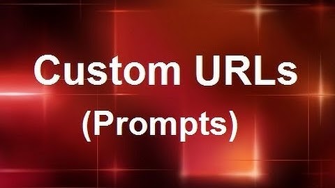 MicroStrategy - Custom URLs (Prompts) - Online Training Video by MicroRooster