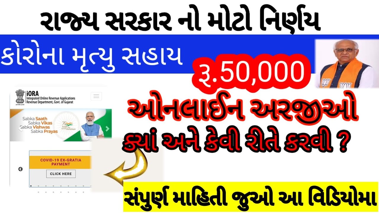 corona 50000sahay application apply Gujarat covid19 sahay  applicationapply step by step Gujarat2021