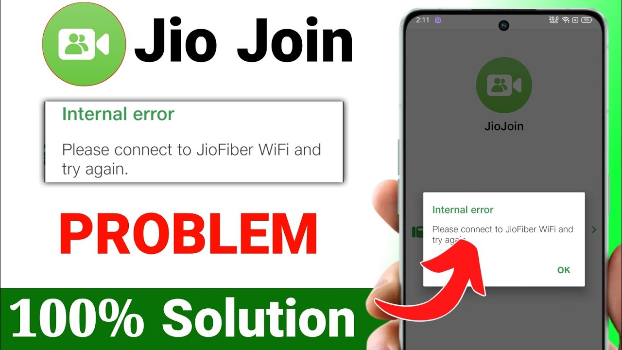 jio join app not working | jio join app internal error problem solution | how to fix internal error 