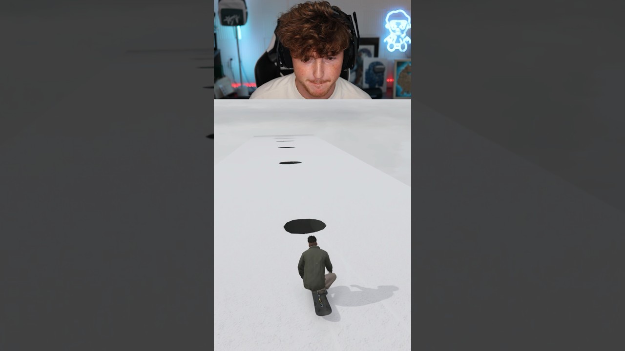 Giant Pothole VS Snowboard!